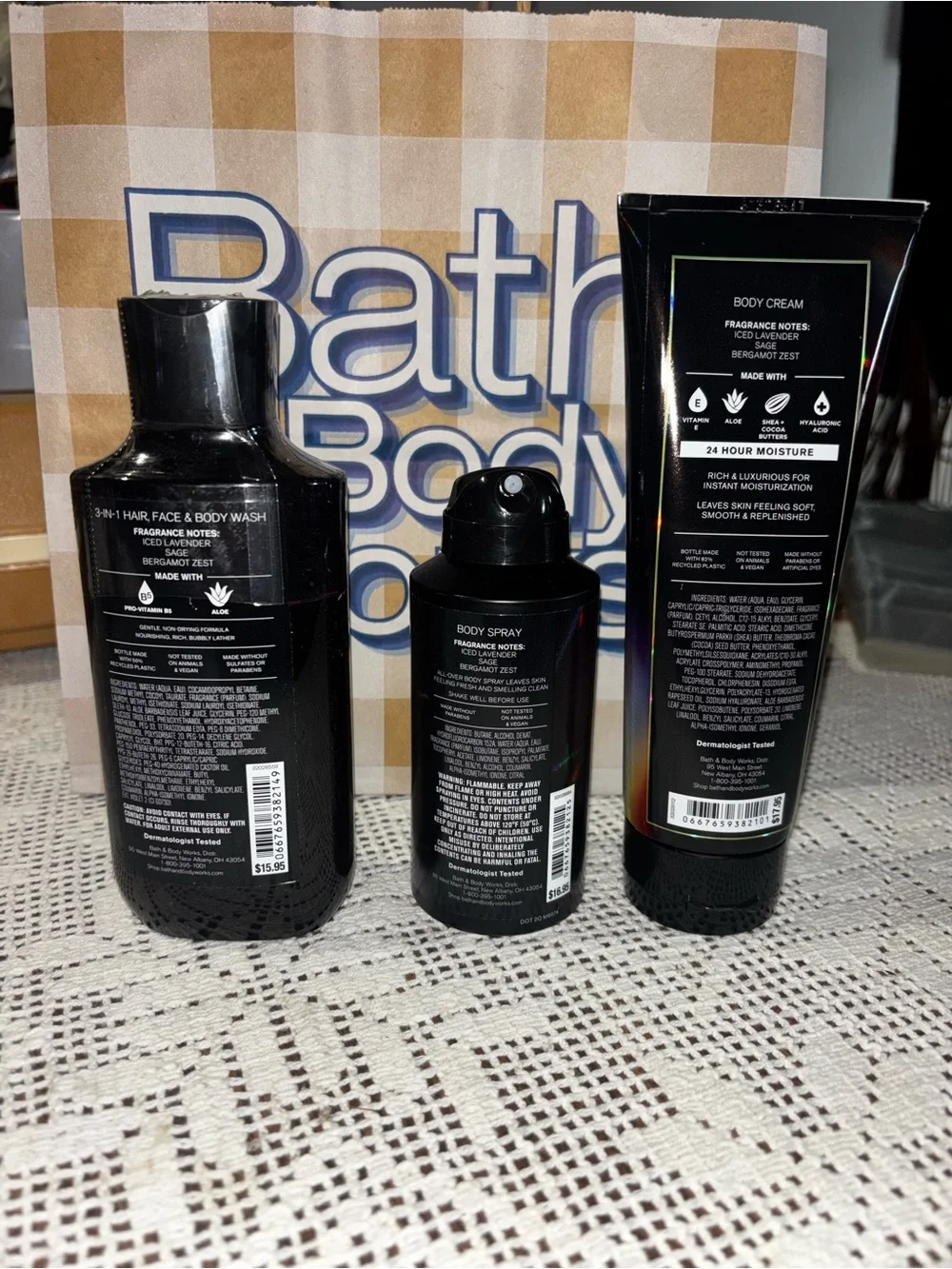 Bath & Body Works three piece